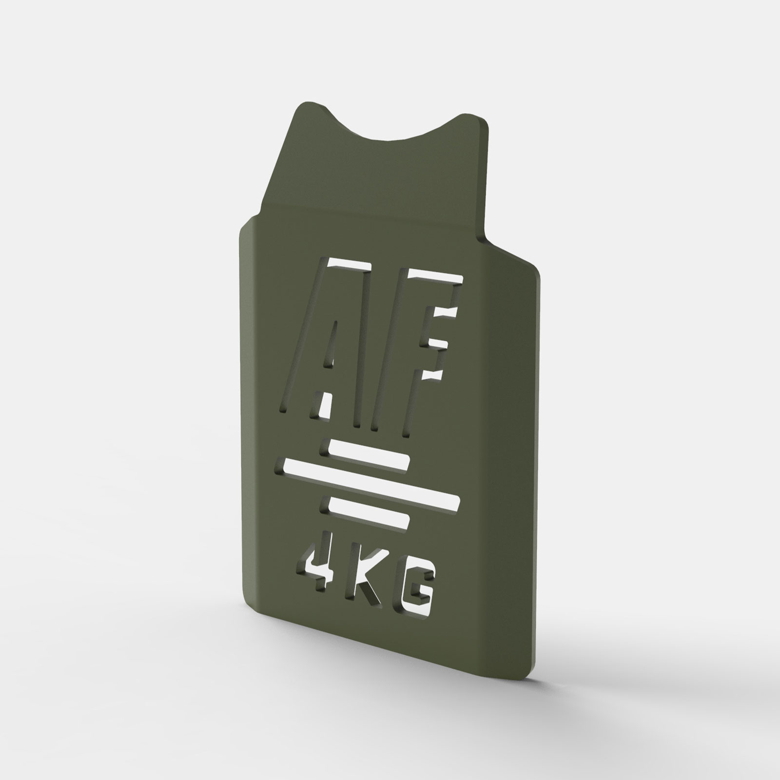 4kg Vest Weight Plate - Army Green image