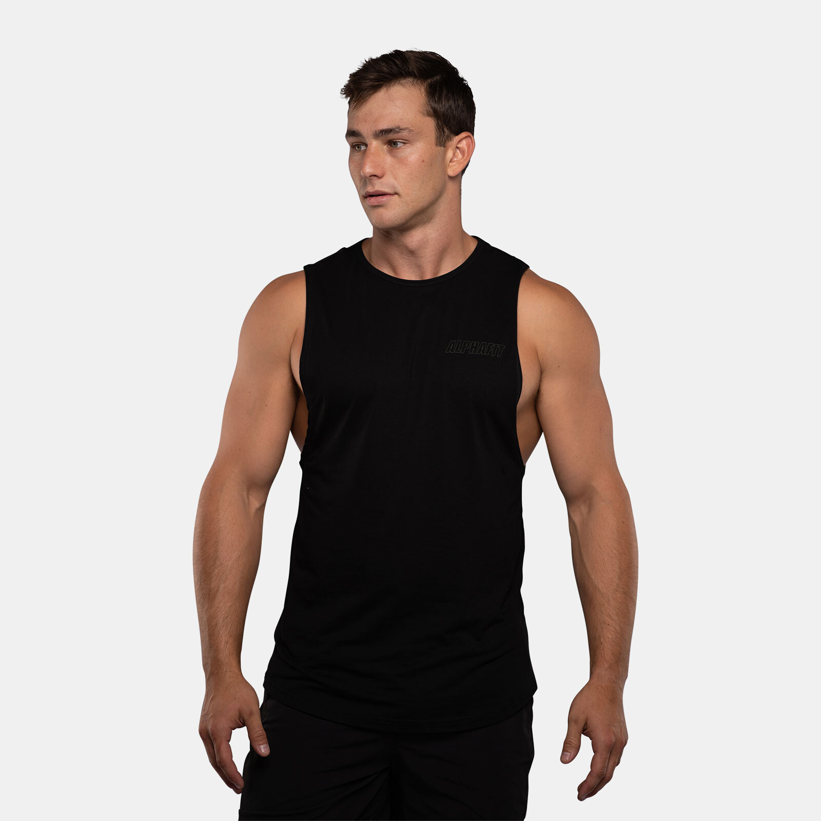 Trace Muscle Tank - Black image