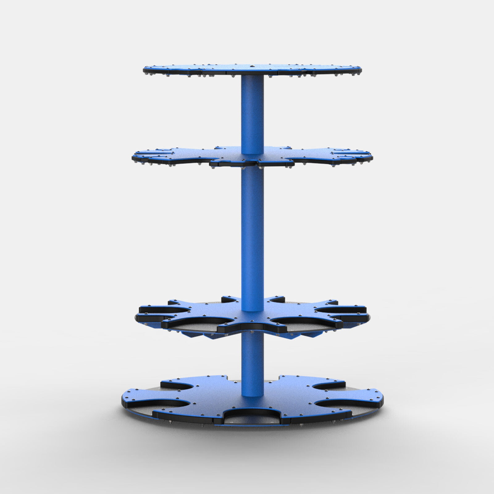 Revolving Vertical Fixed Barbell Storage Rack - 12 Bar image