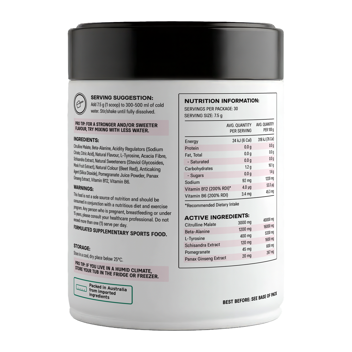 Charged Pre-Workout Stim Free image