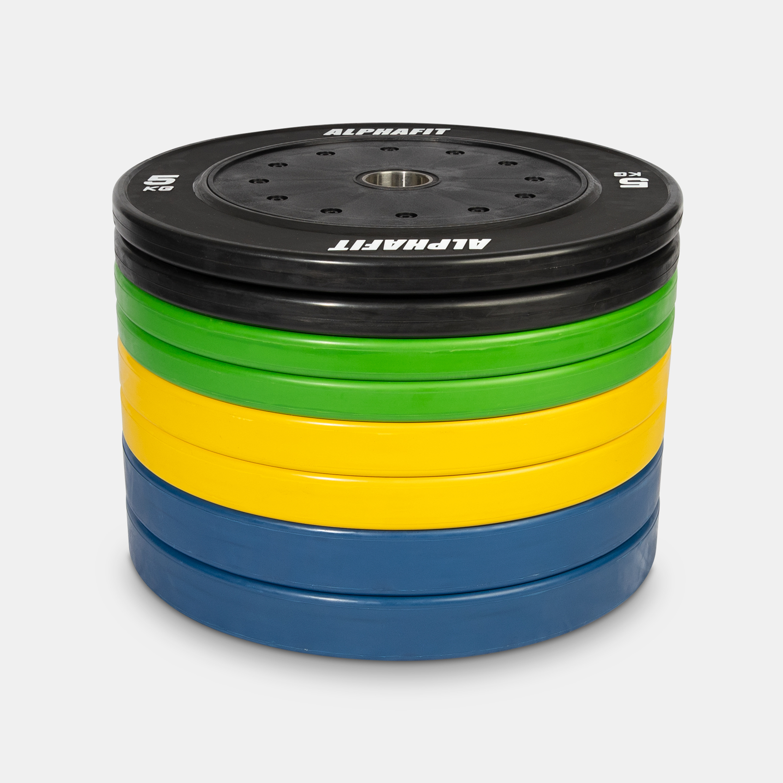 100kg Competition Bumper Plate Pack - Colour image