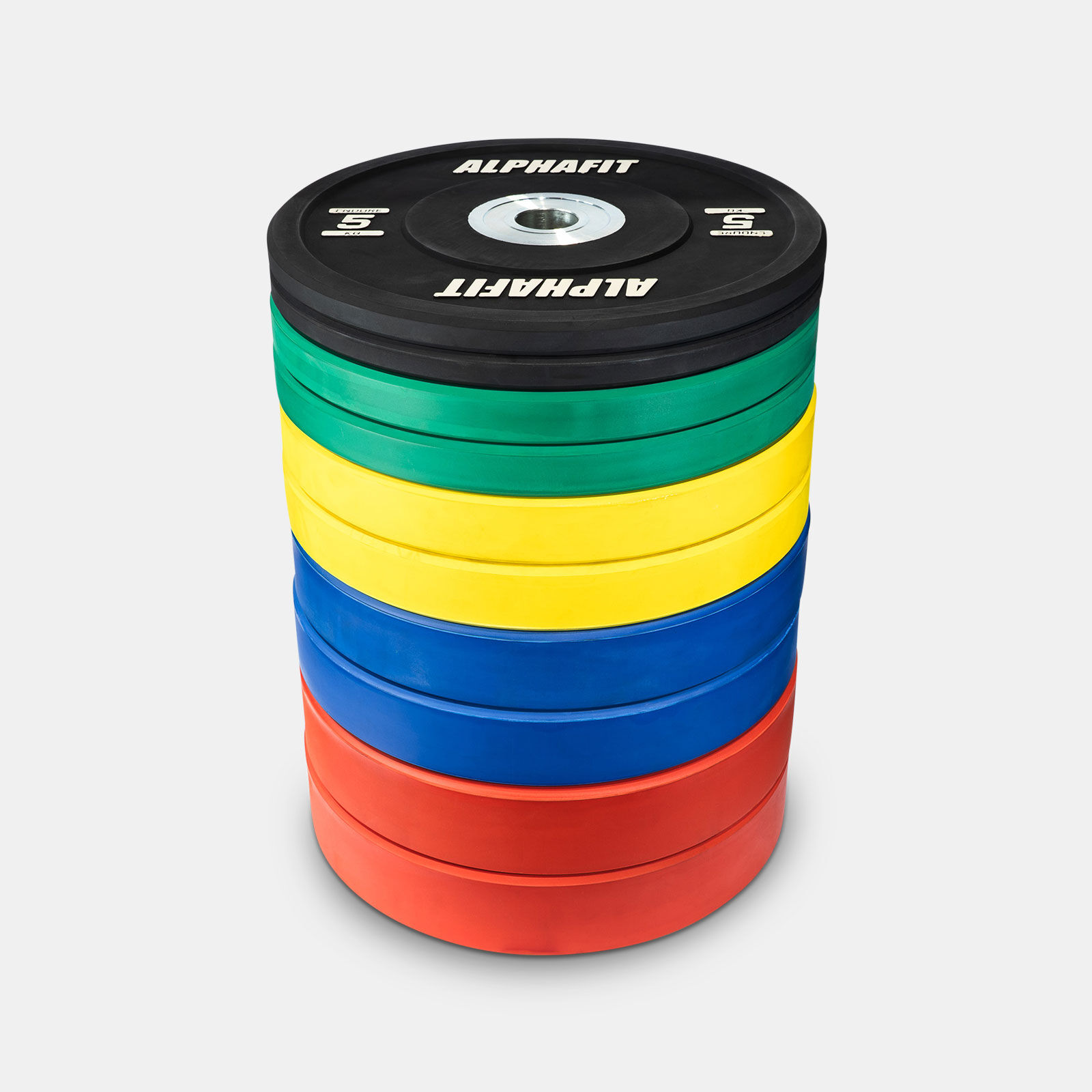 150kg Endure Bumper Plate Pack - Colour image