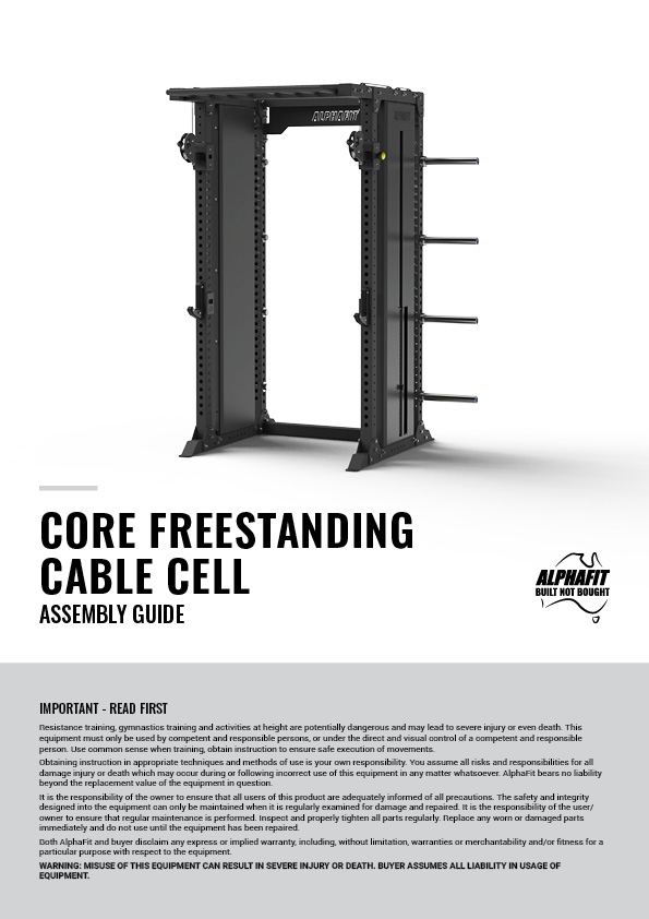 AlphaFit Core Freestanding Cable Cell Assembly Guide