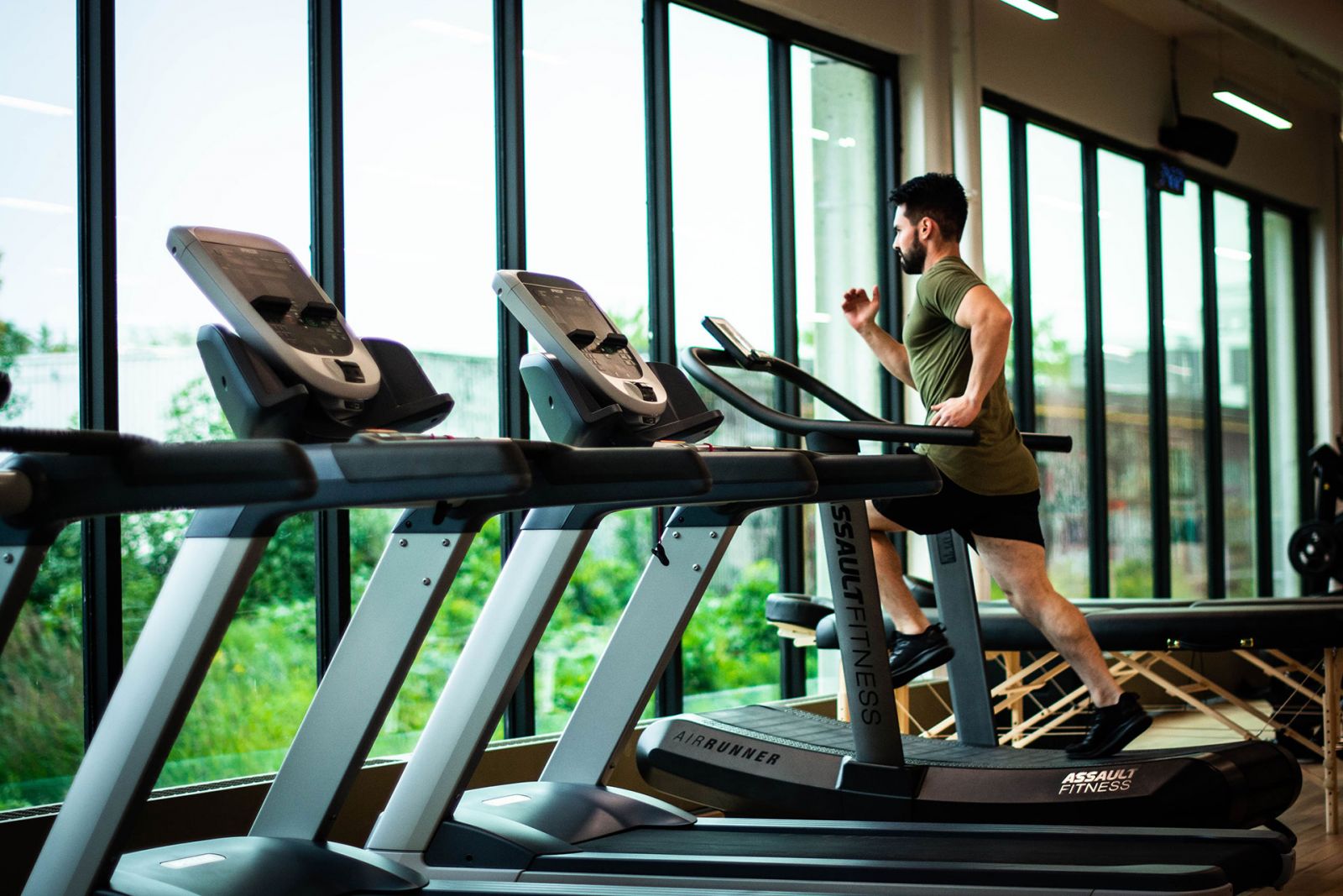 Practice safe distancing when training at a gym