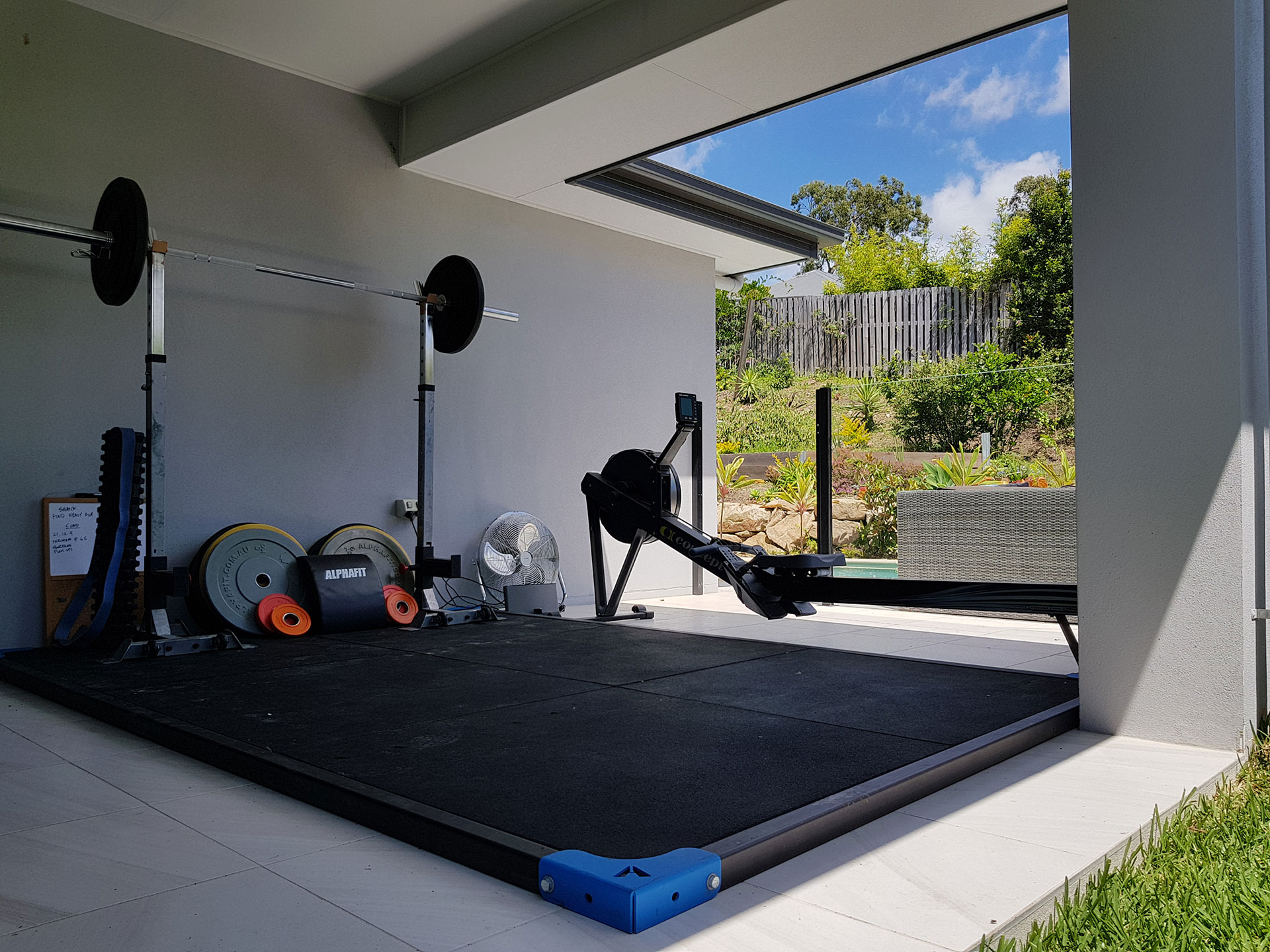 Home Gym Fitout Garage Gym