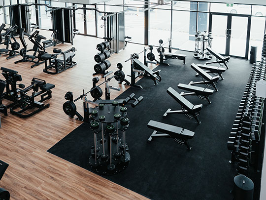 Hype Health Club gym flooring