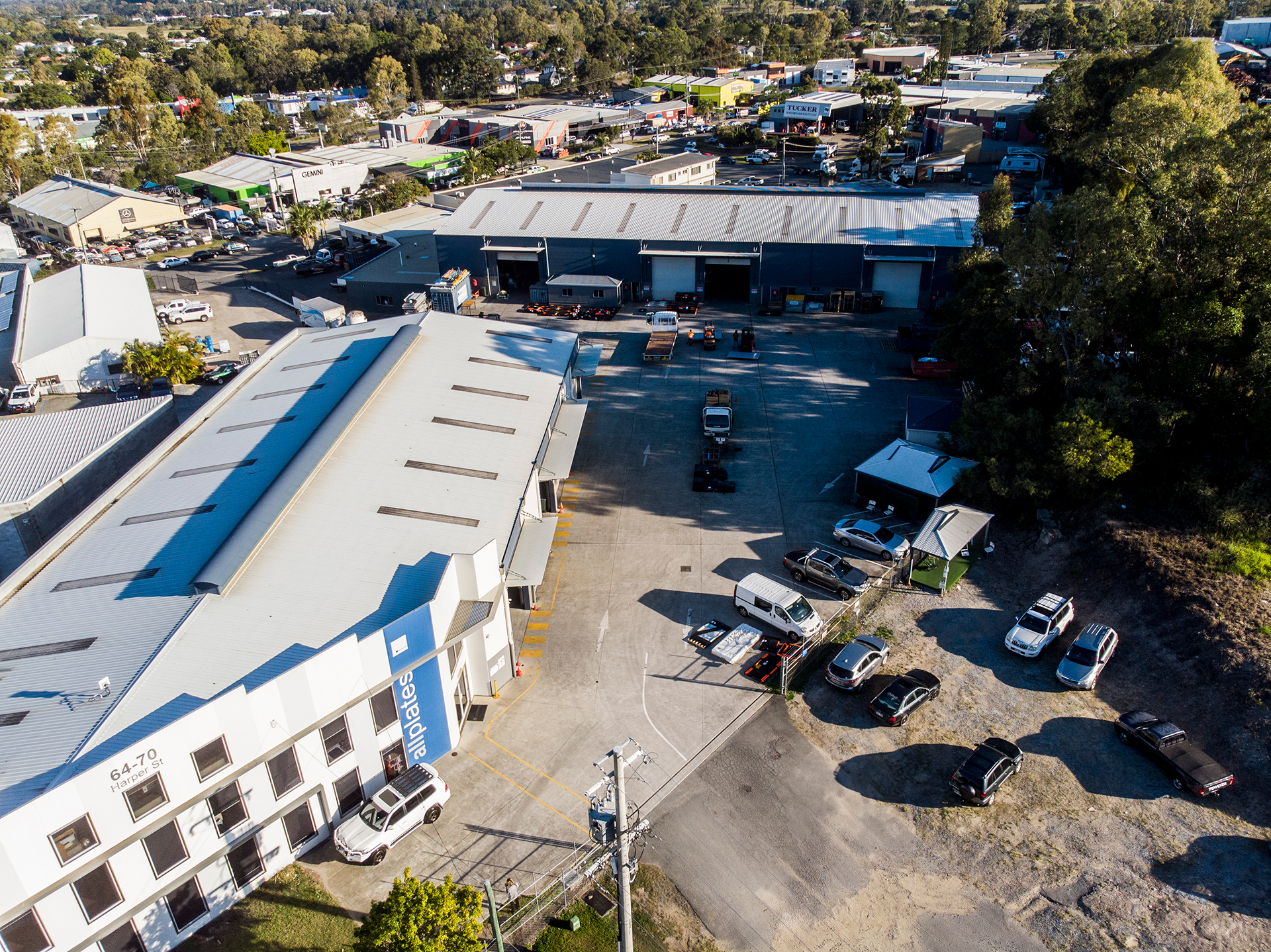 Factory workers at Allplates - AlphaFit's fabrication facility