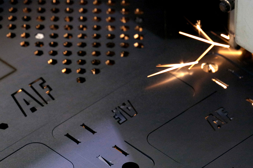Fibre optic laser cutting AlphaFit steel components