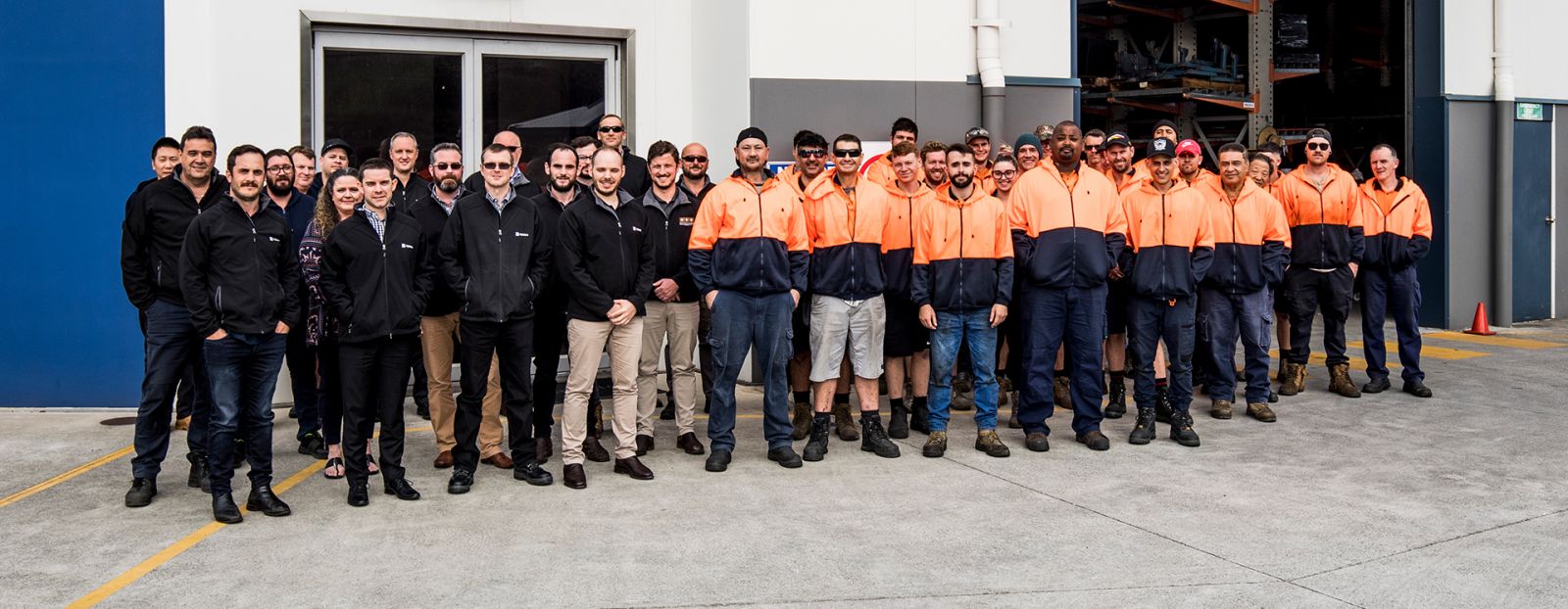 Factory workers at Allplates - AlphaFit's fabrication facility