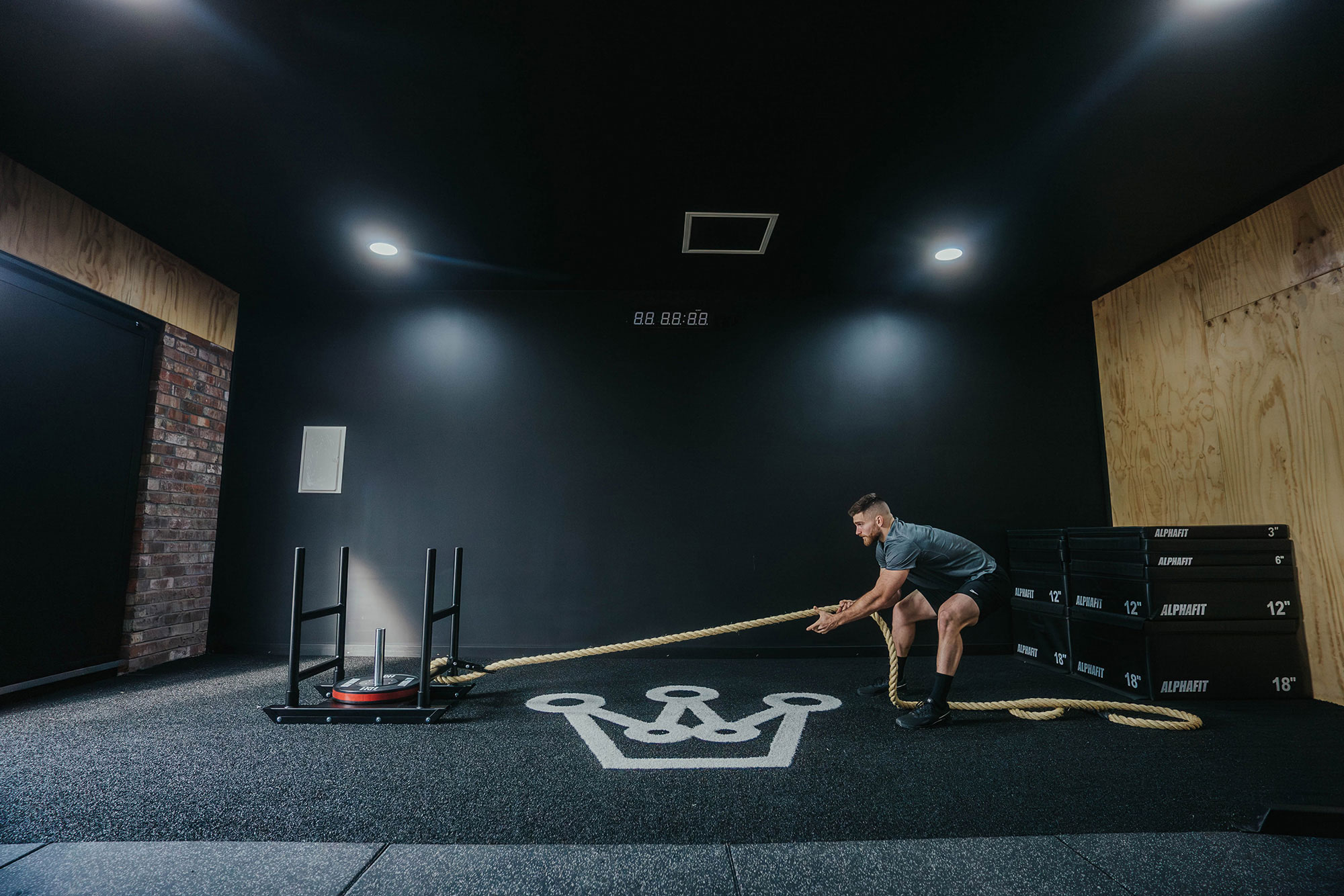 Jay Crouch Performing Sled Pulls