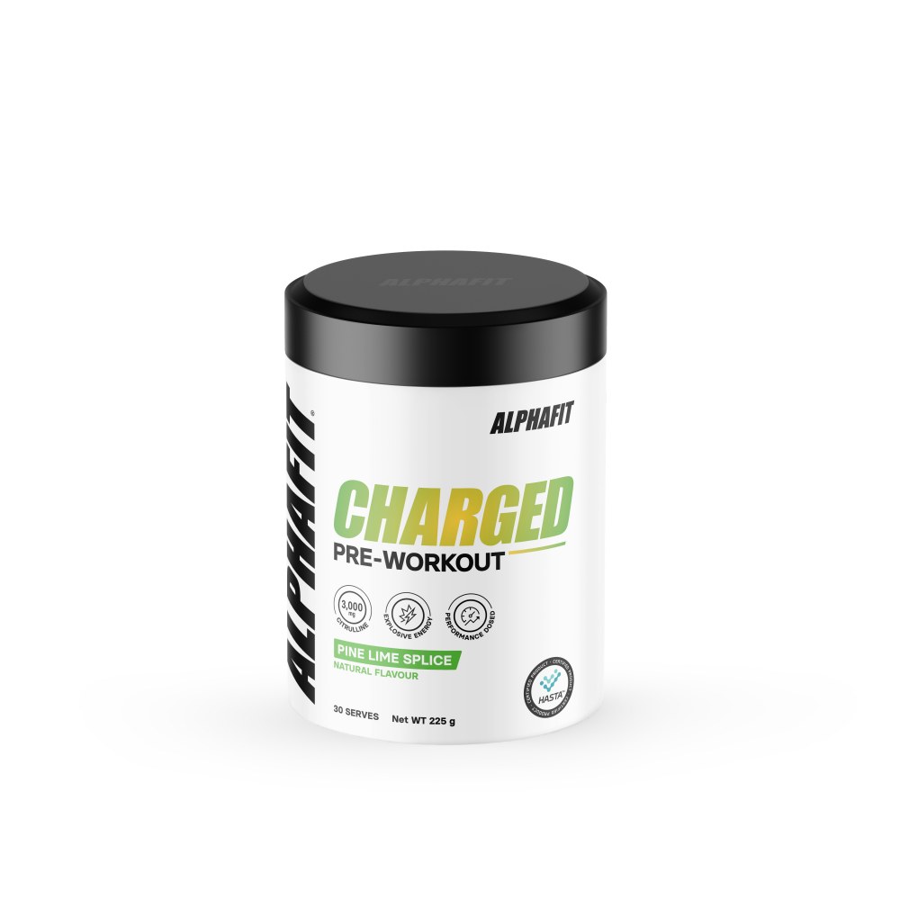 AlphaFit Charged Pre Workout, Pine Lime Splice