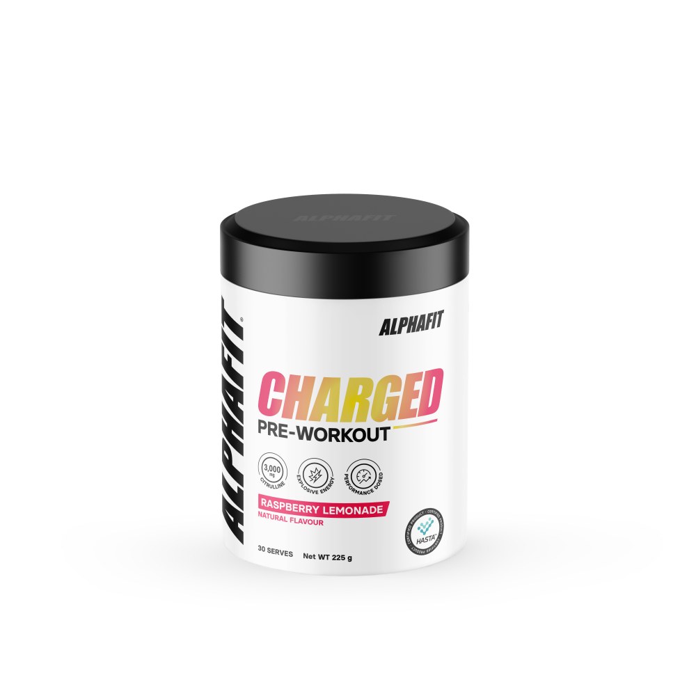 AlphaFit Charged Pre Workout, Raspberry Lemonade