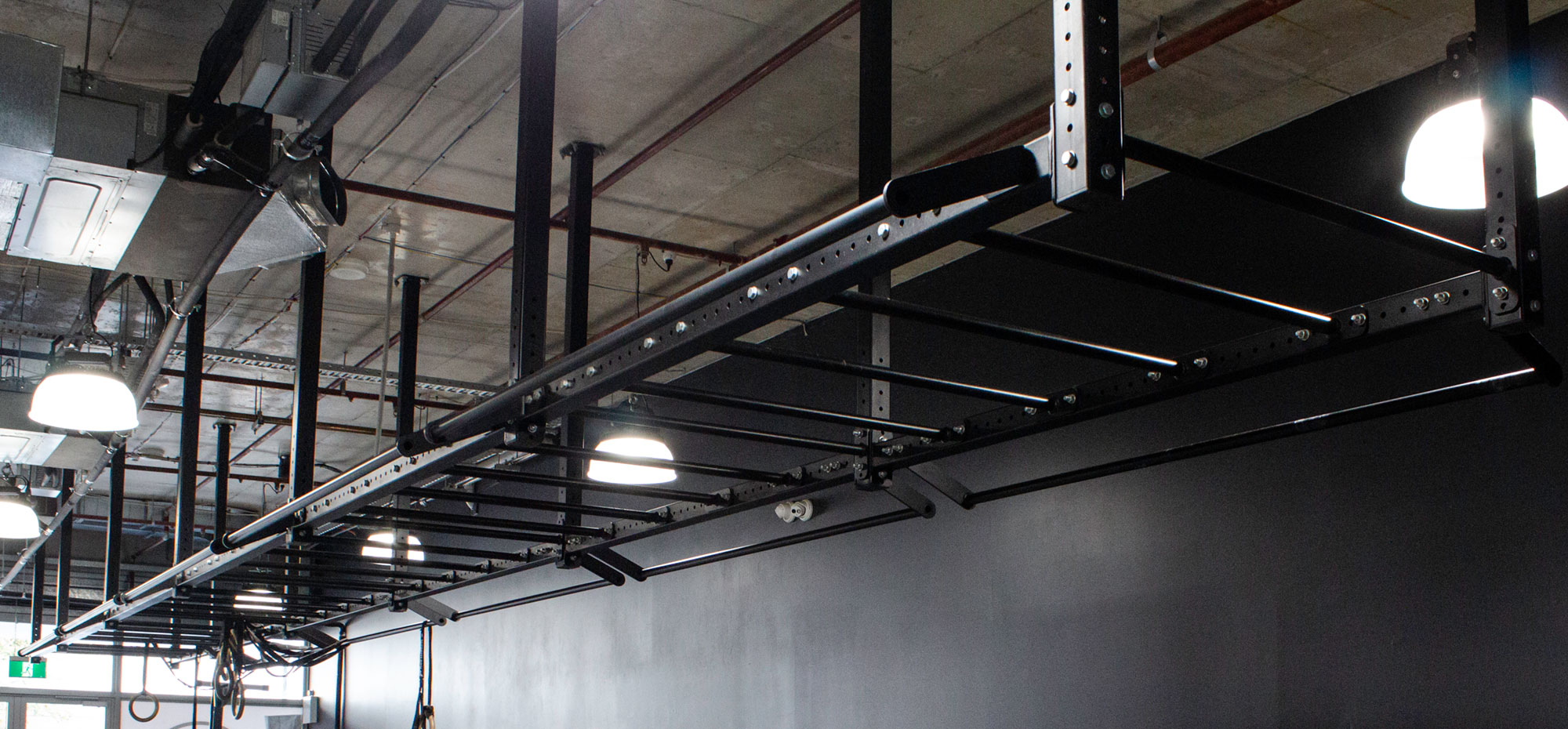 AlphaFit Ceiling Mounted Monkey Bar Rig