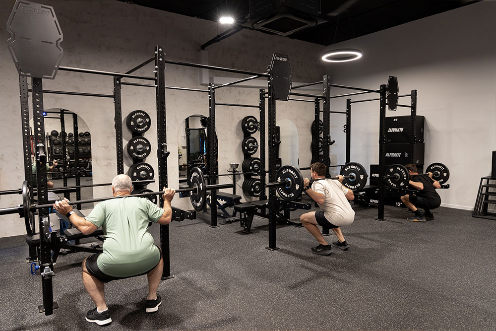 City Health Club Gym Rig Bar and Bumper