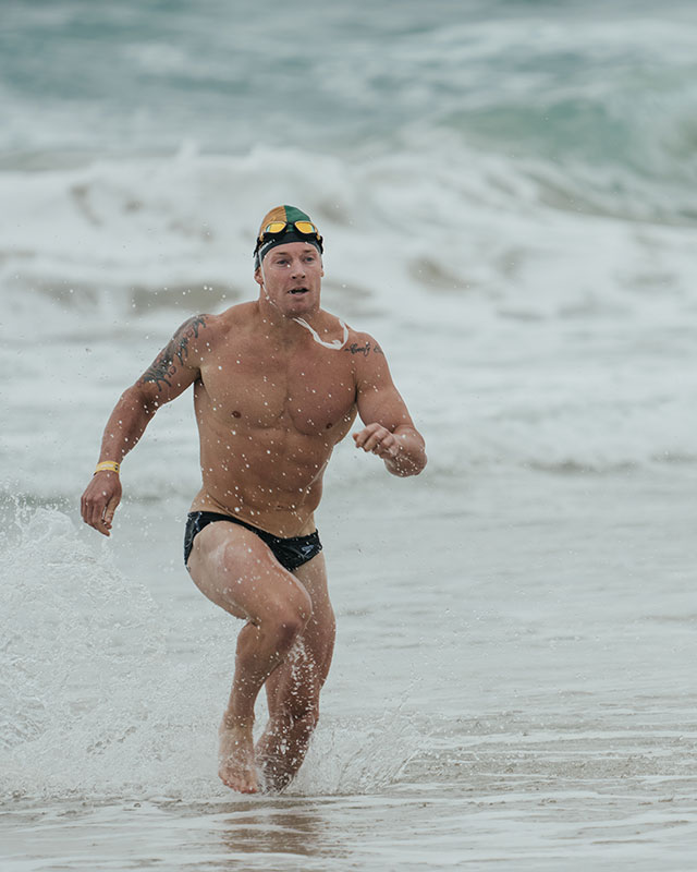 James Newbury Australian CrossFit Championship Beach Swim Event