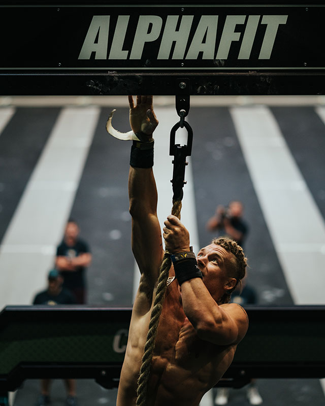 James Newbury Australian CrossFit Championship Final Day Rope Climb