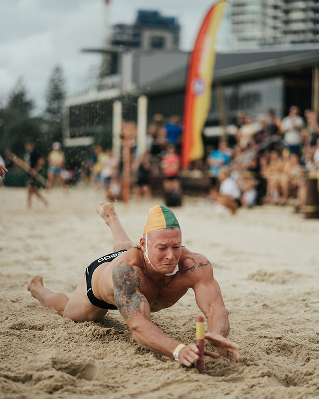 James Newbury Australian CrossFit Championship Beach Flags Event