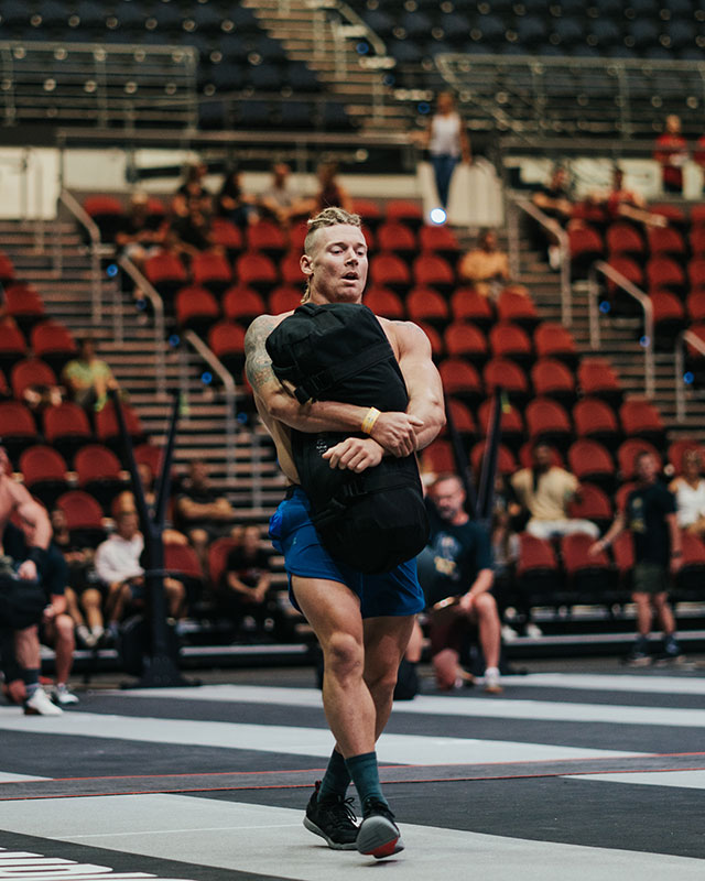 James Newbury Australian CrossFit Championship Sandbag Carry