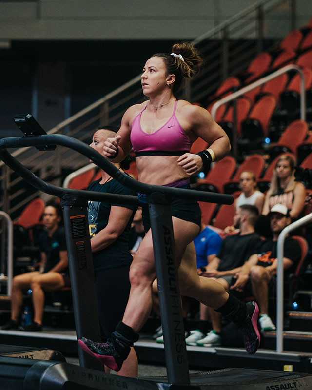 Kara Saunders Australian CrossFit Championship Assault AirRunner