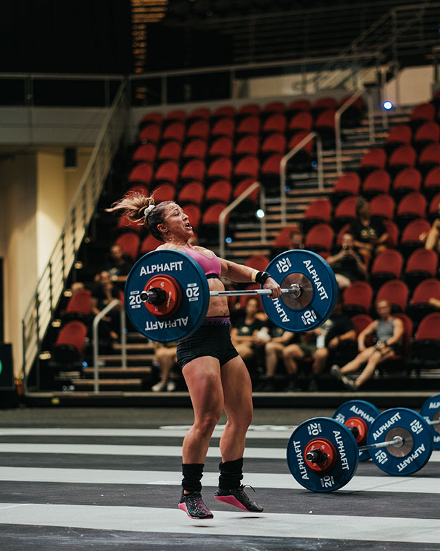 Kara Saunders Australian CrossFit Championship AlphaFit Shorty Bar