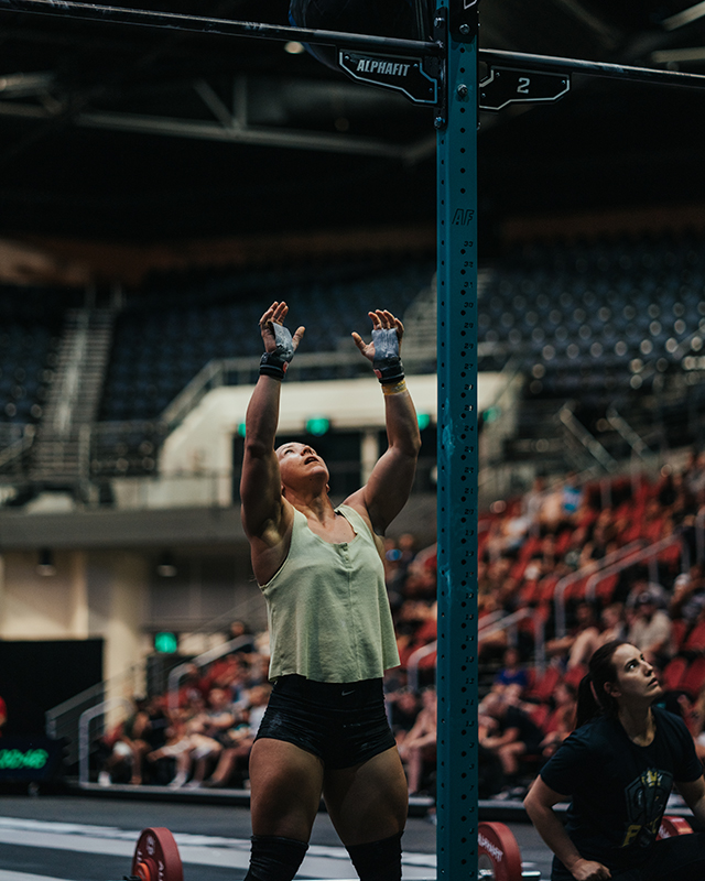 Kara Saunders Australian CrossFit Championship Wall Balls