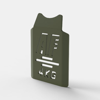 4kg Vest Weight Plate - Army Green