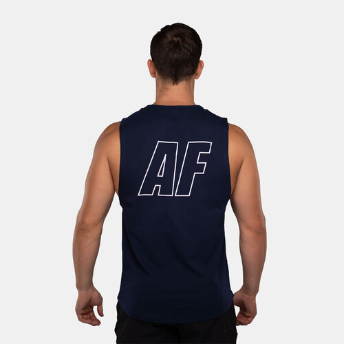 Trace Muscle Tank Navy Mens - S