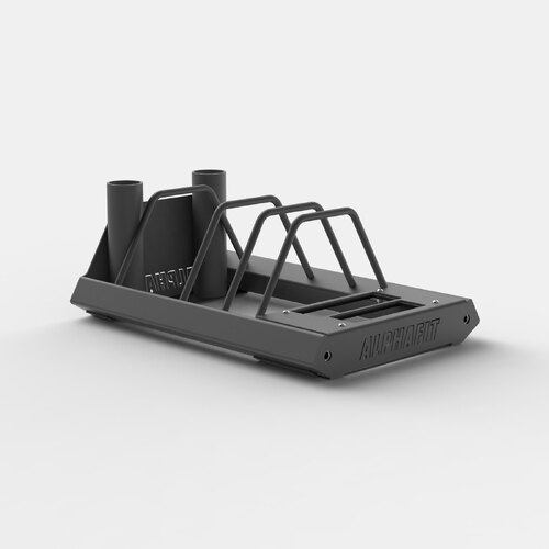 Toaster Rack Storage Dual Barbell 77.5kg - Charcoal Grey