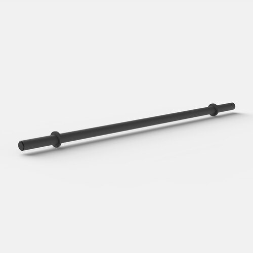 Fat Barbell 1670mm - Charcoal Grey