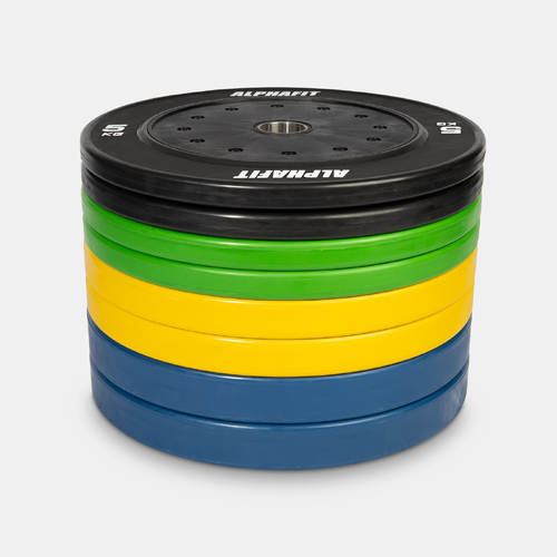 100kg Competition Bumper Plate Pack - Colour