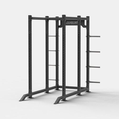 Freestanding Single Cage with Storage - Charcoal Grey