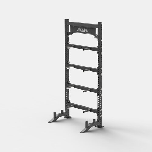 Freestanding Bumper Plate Storage Single Sided - Charcoal Grey