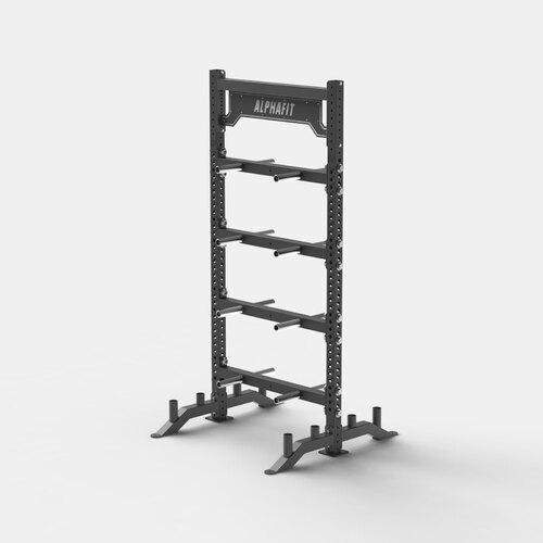 Freestanding Bumper Plate Storage Double Sided - Charcoal Grey