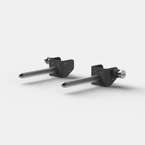 Rig Attached Jammer Arm Straight Handle PAIR - Charcoal Grey