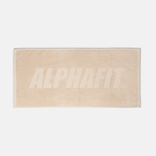 Statement Gym Towel - Beige